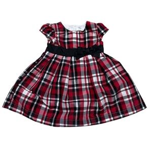 Carter's |  Baby Girl Plaid Red Dress | 6M